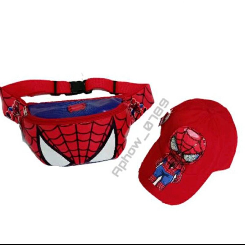 RANSEL SPIDERMAN FREE BOTOL 3IN1 TAS RANSEL ANAK SEKOLAH LAKI LAKI