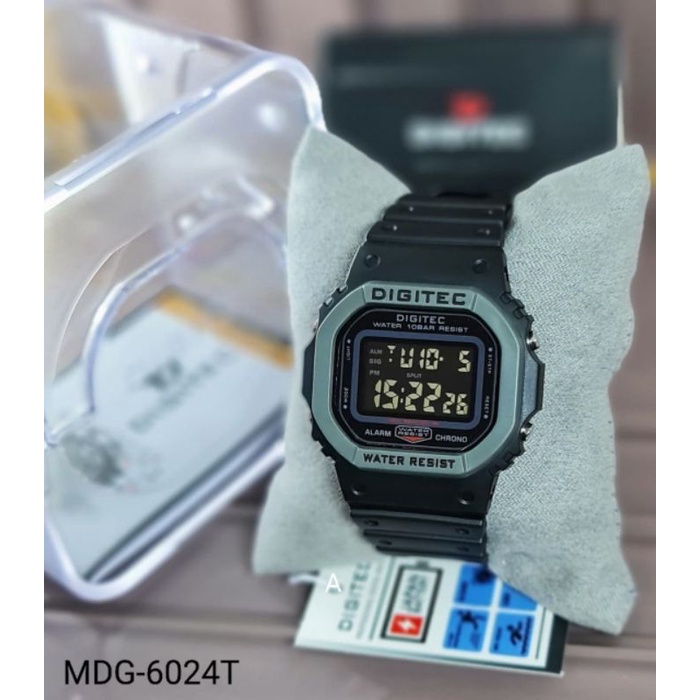 Jam Tangan Pria Digital Digitec Original MDG-6024T Tahan Air Gratis Ongkir COD