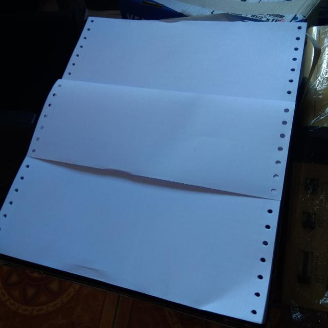 

Kekinian.. Kertas Continous Form 1 ply 1/3 kuarto A4 bagi 3 isi 50 lembar OV