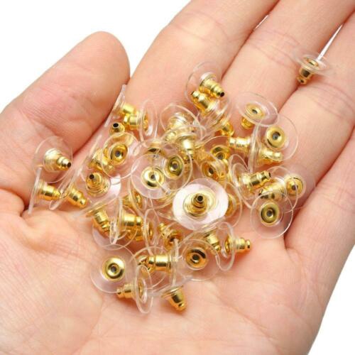 120pcs Aksesoris Anting Stud Bahan Karet Untuk Membuat Perhiasan