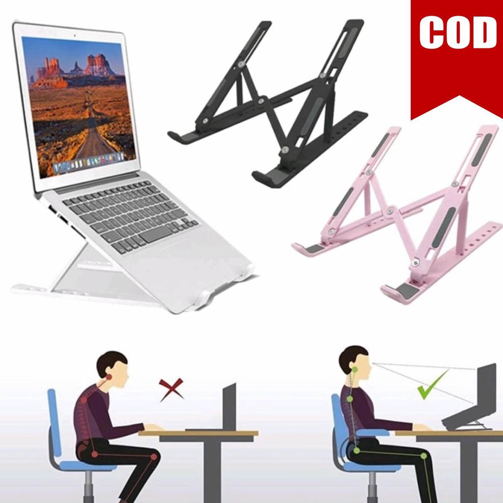 [ COD ] HOLDER THREE COLOR LAPTOP STAND HOLDER LAPTOP NOTEBOOK / DUDUKAN LAPTOP NOTEBOOK / PENYANGGA