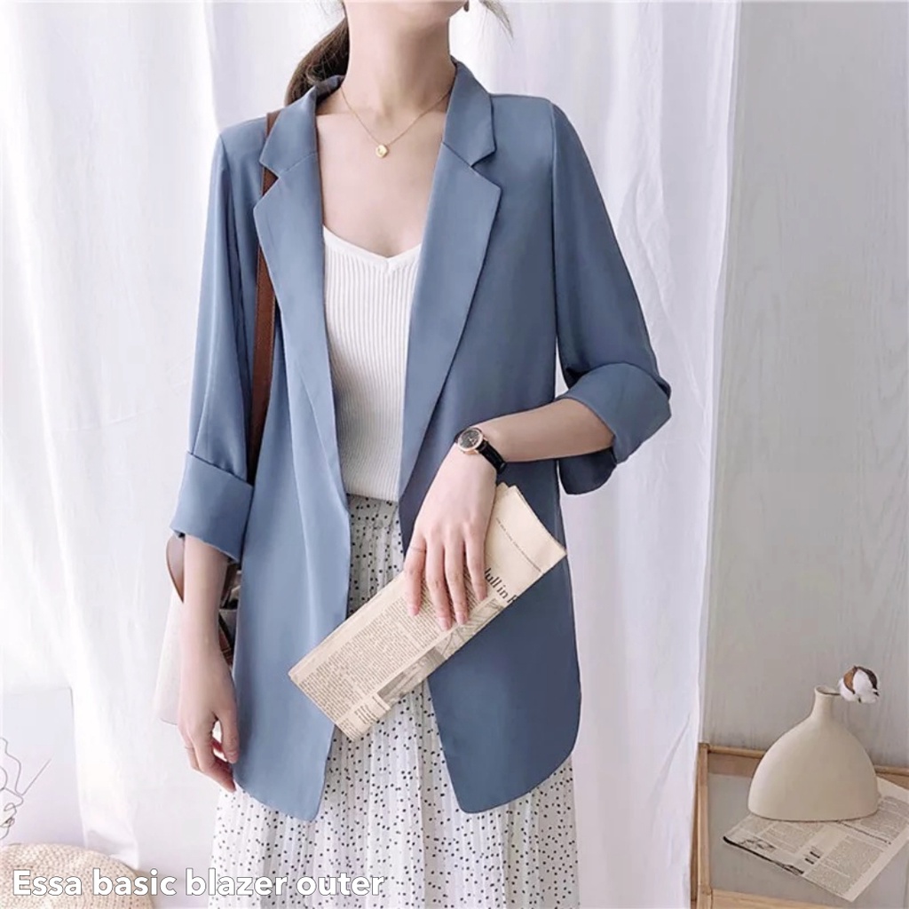 Essa basic blazer outer -Thejanclothes