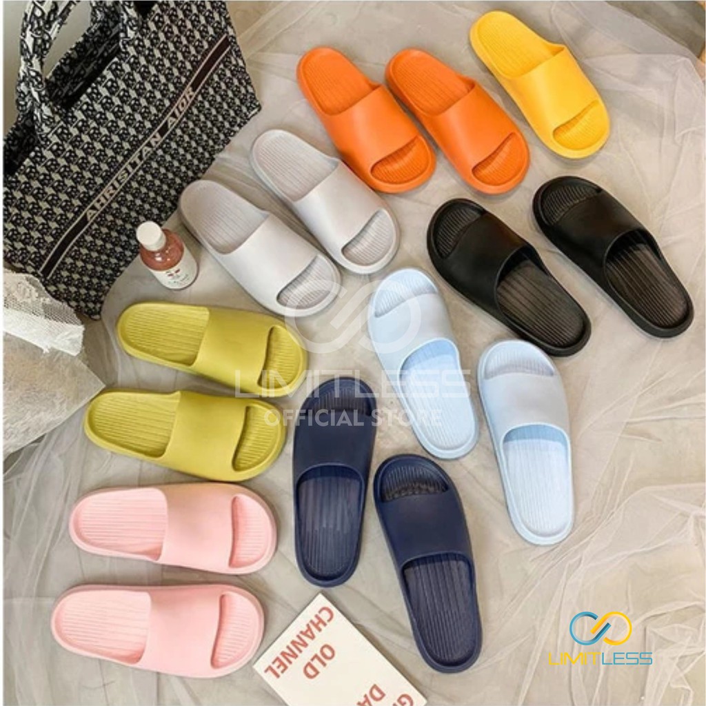 Sandal Wanita Limitless Sendal Selop Wanita Rumah Slip On Sendal Cewek Empuk Slip On Anti Slip