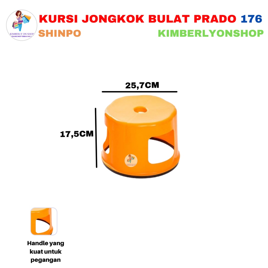 Bangku / Kursi Jongkok Bulat Prado 25 cm 176 Shinpo