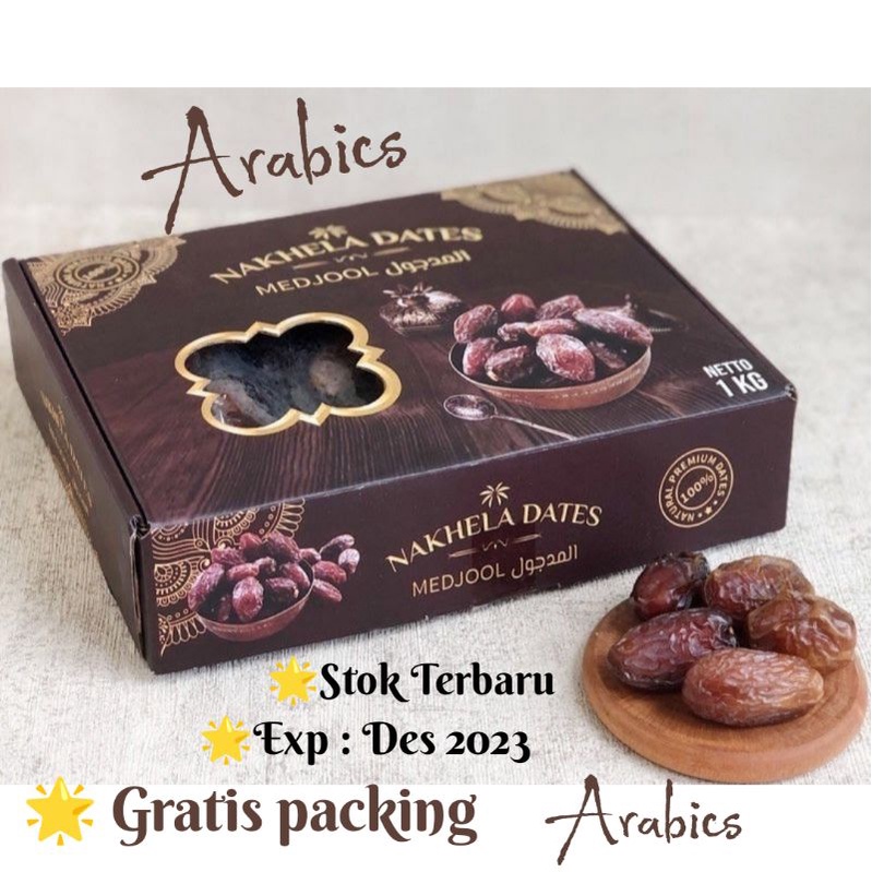 Kurma Medjool Nakhela Dates King 1kg - Medjool Nakhela King Dates