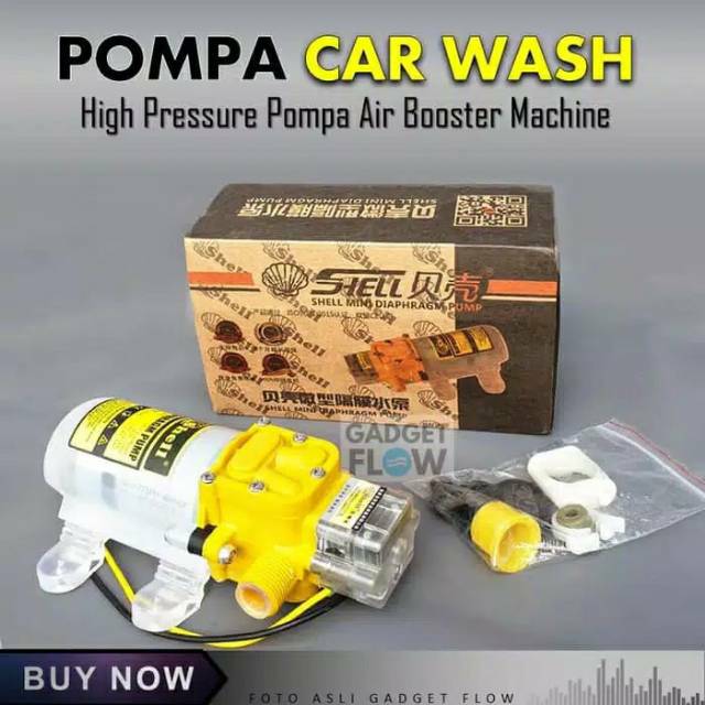 SHELL DINAMO POMPA AIR DC 12V- POMPA CAR WASH CLEANER STEAM MOBIL MOTOR/ DINAMO DC SHELL/ DINAMO POM