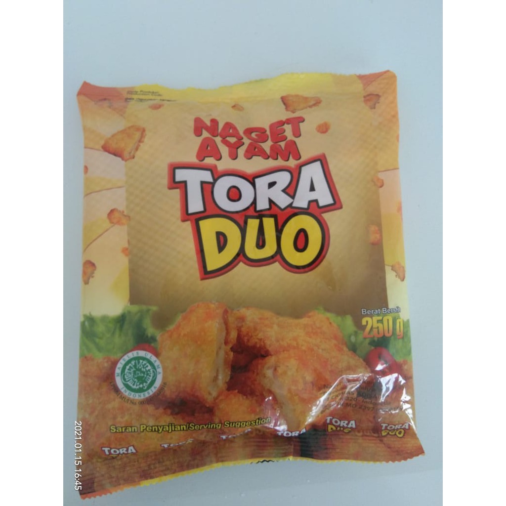 

NAGET AYAM TORA DUO S 250 GR | CHICKEN NUGGET | NUGHET