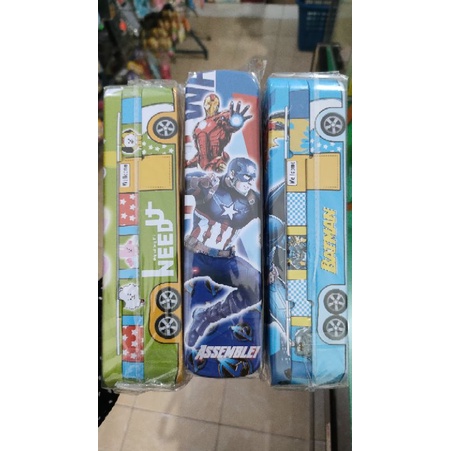 (125gr) tempat pensil / lepak seng besi bt21 animal-Mobil bis
