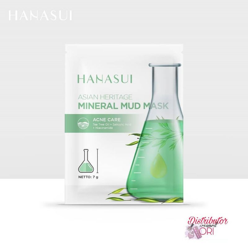 HANASUI MINERAL MUD MASK 7 GRAM (☑️BPOM)