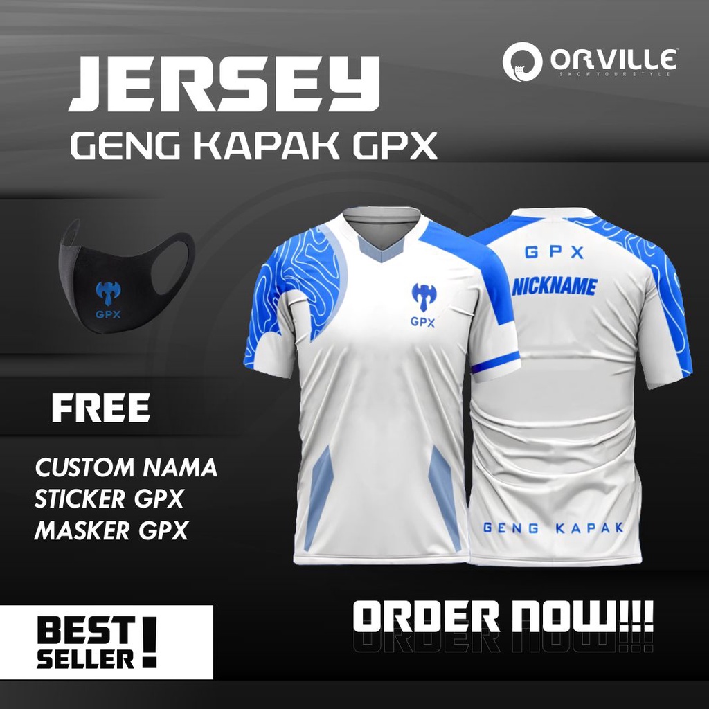 JERSEY GPX GENG KAPAK TERBARU 2021 FREE NICKNAME / FREE MASKER & STICKER