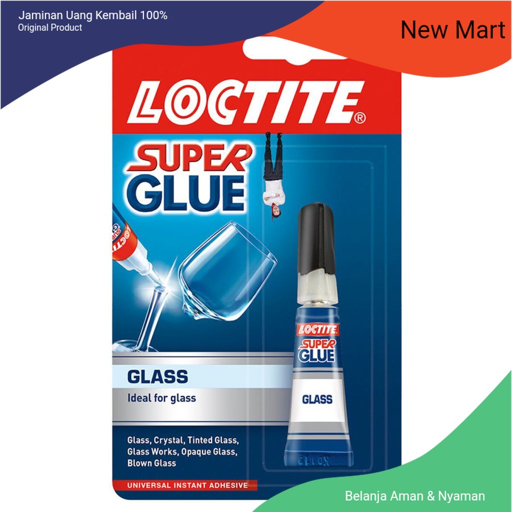 

Loctite Lem Perekat Kaca Glass Glue USA