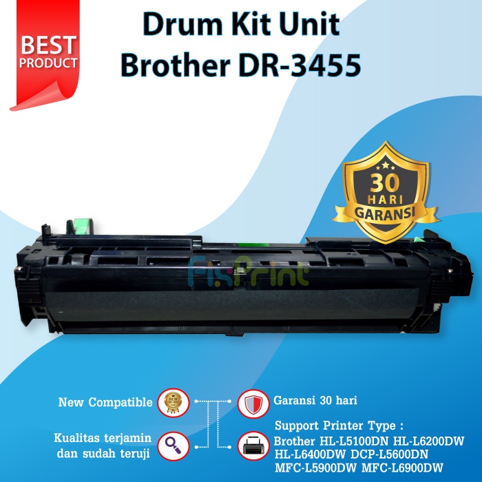 DRUM UNIT BROTHER DR 3455 DR3455 HL-L5000D L5100DN L6200DW L6400DW