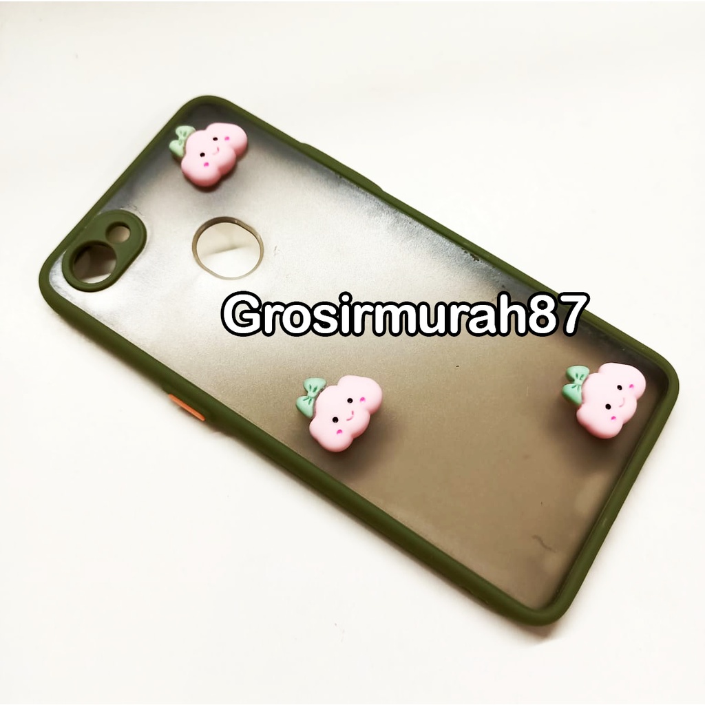candy macaron softcase case tebal kondom hp Oppo F7 Pink maroon kuning hitam navy
