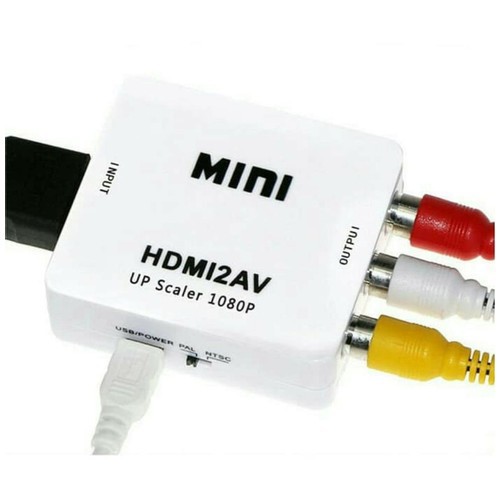 MiniBox HDMI to AV RCA Adaptor AV to HDMI Converter RCA to HDMI dan Kabel RCA