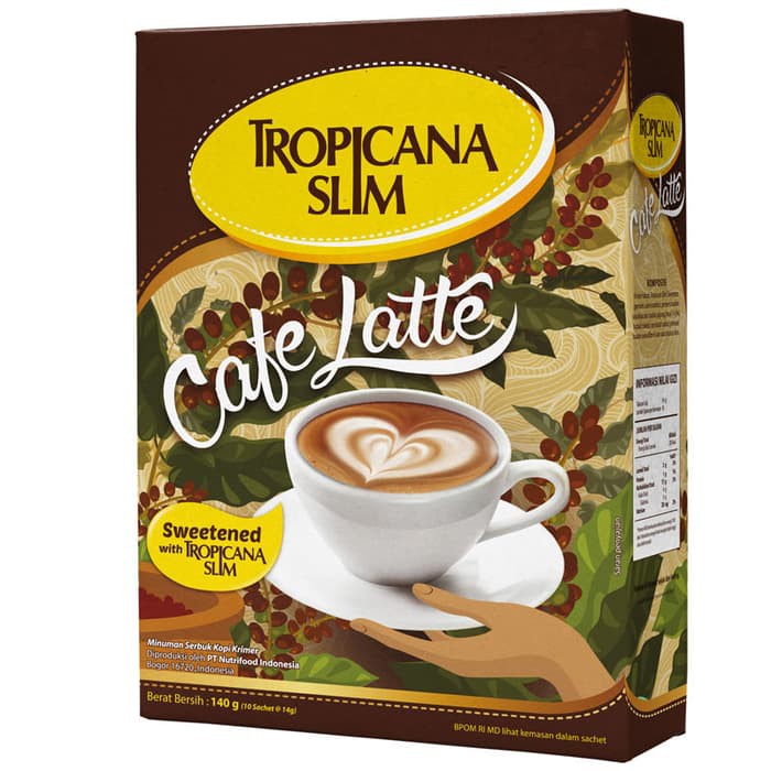 

Tropicana Slim Cafe Latte (10 Sachet) - Sugar FREE