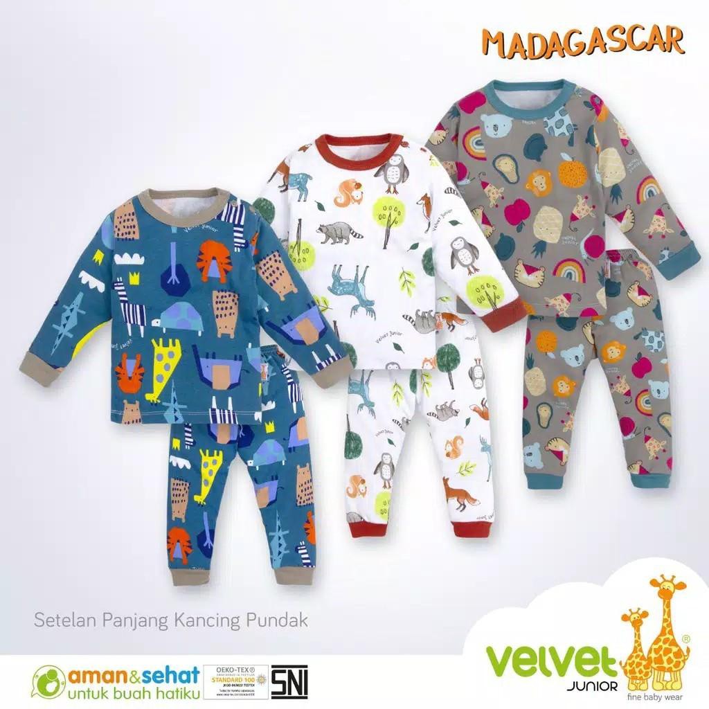 MURAH!! Setelan Baju Anak Lengan Panjang SNI VELVET JUNIOR - Piyama Anak Balita Usia 3 bln s/d 1 2 3 4 Tahun - SETELAN BAJU PANJANG ANAK - Setelan Baju Kaos Anak Laki laki bergambar