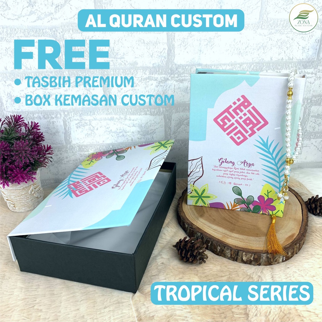 Jual Cetak Souvenir Al Quran Custom & Box Custom Nama, Al Quran ...