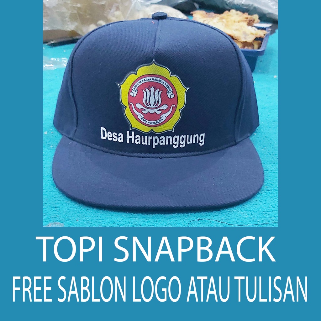 Topi Snapback BEBAS SABLON KATA ATAU LOGO