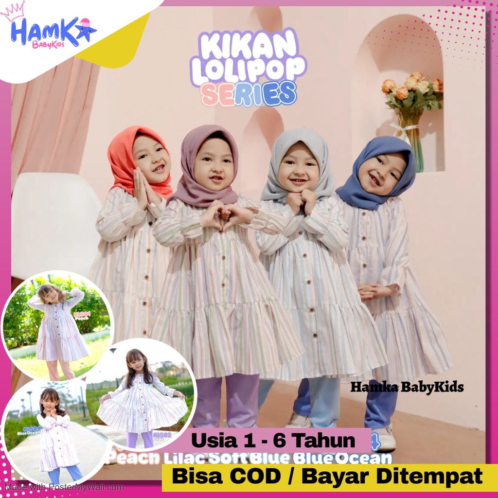 Tunik Anak Perempuan Setelan 1 - 6 Tahun Kikan Flora By Cutekids Baju Ngaji Anak Perempuan Cewek