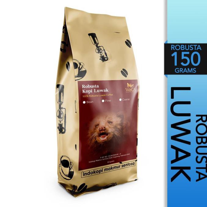 

Kopi- WoCA Kopi Luwak Robusta 150 gram - Biji -Biji-Kopi.