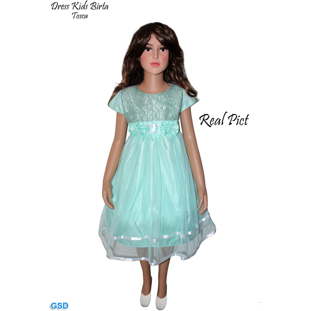 Dress Kids Birta/Gaun Anak Perempuan Fashion Korea/Terusan Dress Anak 3 Thn - 9 Tahun/Baju Murah