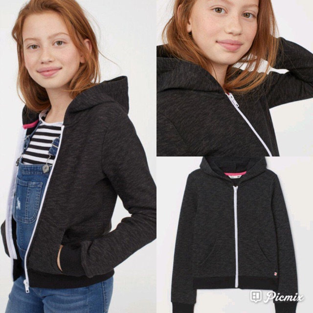 H&m hoodie sweater kids - Black