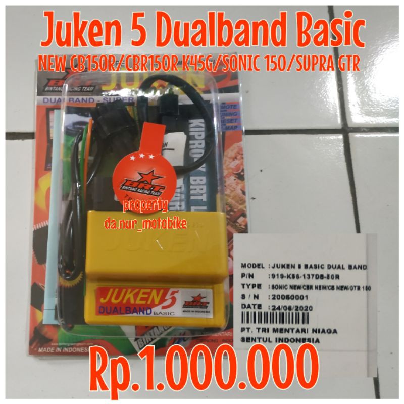ECU Juken 5 Dualband Basic Sonic 150 New CB150R CBR150R K45G SUPRA GTR