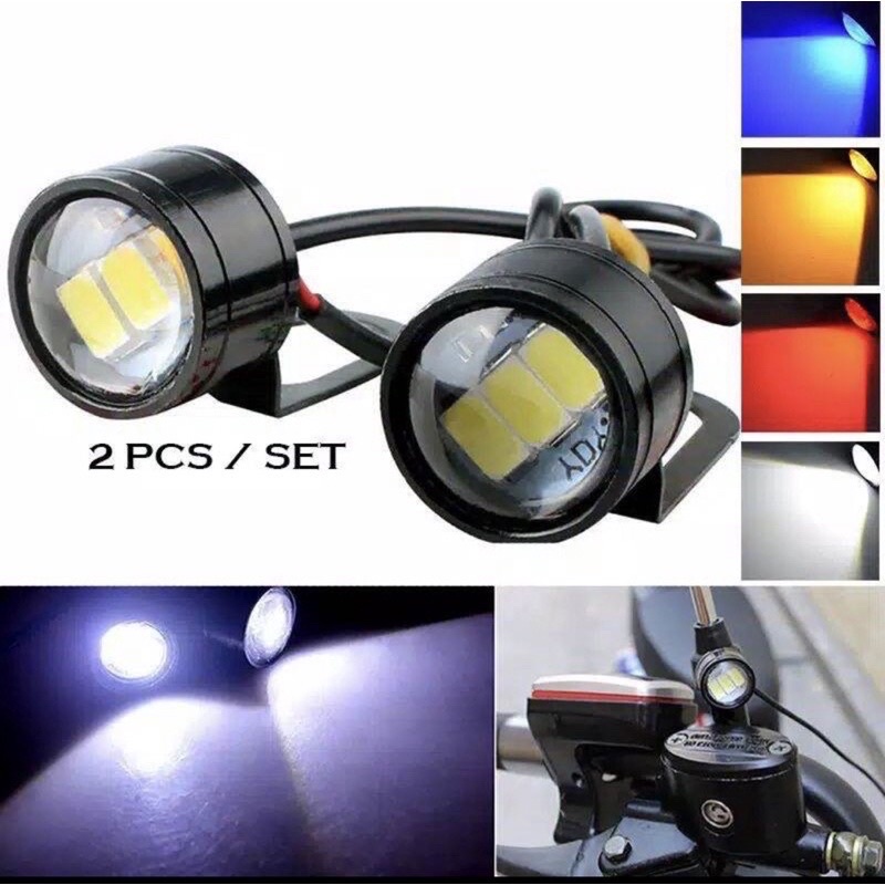 mata elang brecket panoramic Strobo flash 3mode/lampu LED eagle eye TERMURAH DAN BERKUALITAS HARGA SEPASANG (2pcs) WATERPROOF