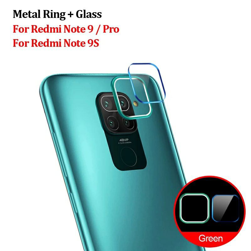 2IN1 - Ring Camera Anti Gores Kamera Xiaomi Redmi Note 9 - Note 9 Pro Lensa Protector Premium