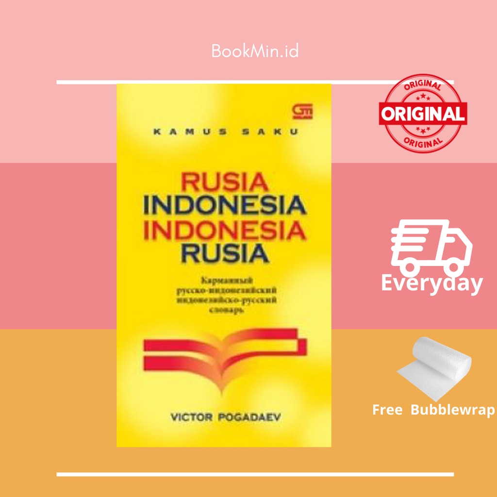 buku Kamus Saku Rusia - Indonesia # Indonesia -by Rusia Victor Pogadev