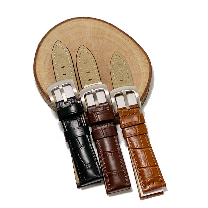 STRAP Tali Jam Tangan Kulit Model Peytonrous Corak