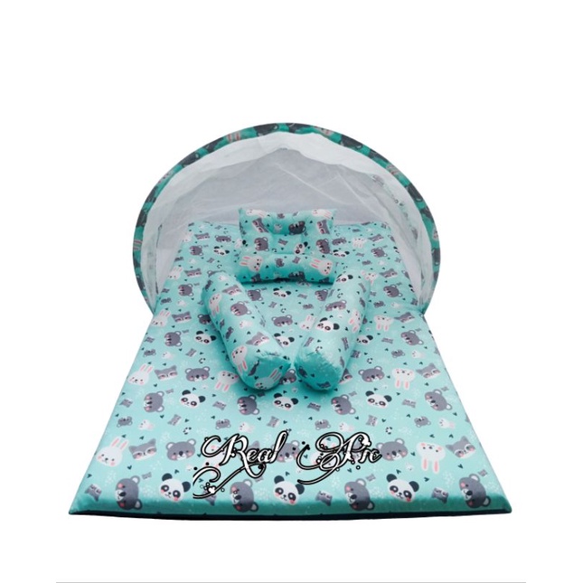 Kasur bayi matras kelambu plus satu set bantal dan guling