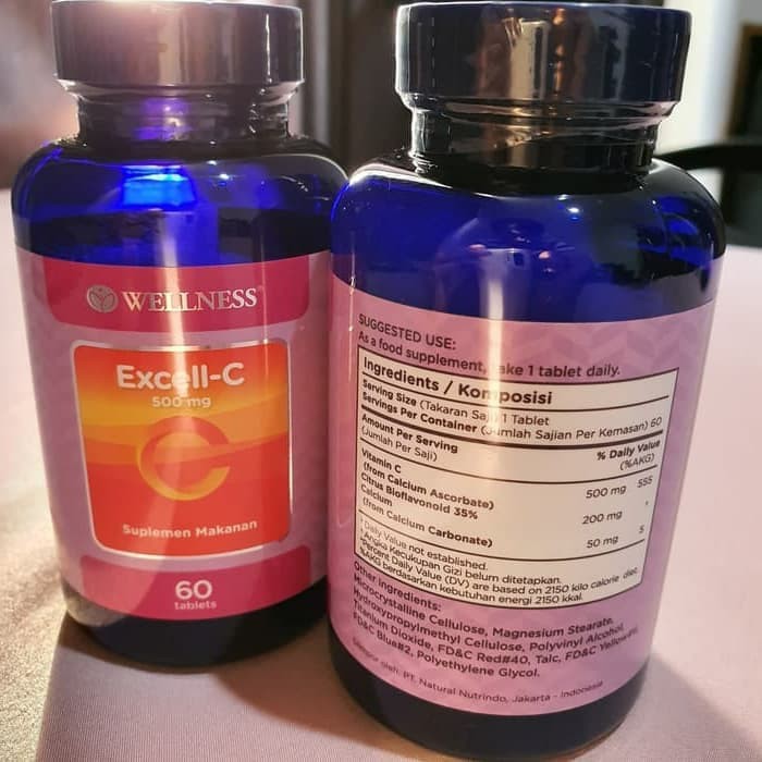 Wellness Excell C 500 mg Vitamin C Immune Booster 60 Tabs