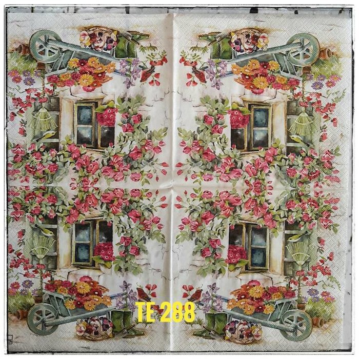 Tisu eropah ukuran 33x33 cm 1 pack = 20 pcs tidak campur motif 001