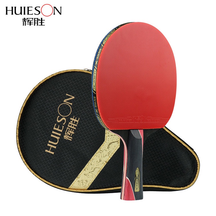 Huieson Raket Tenis Meja / Ping Pong 5 Bintang Bahan Carbon Fiber 9.8