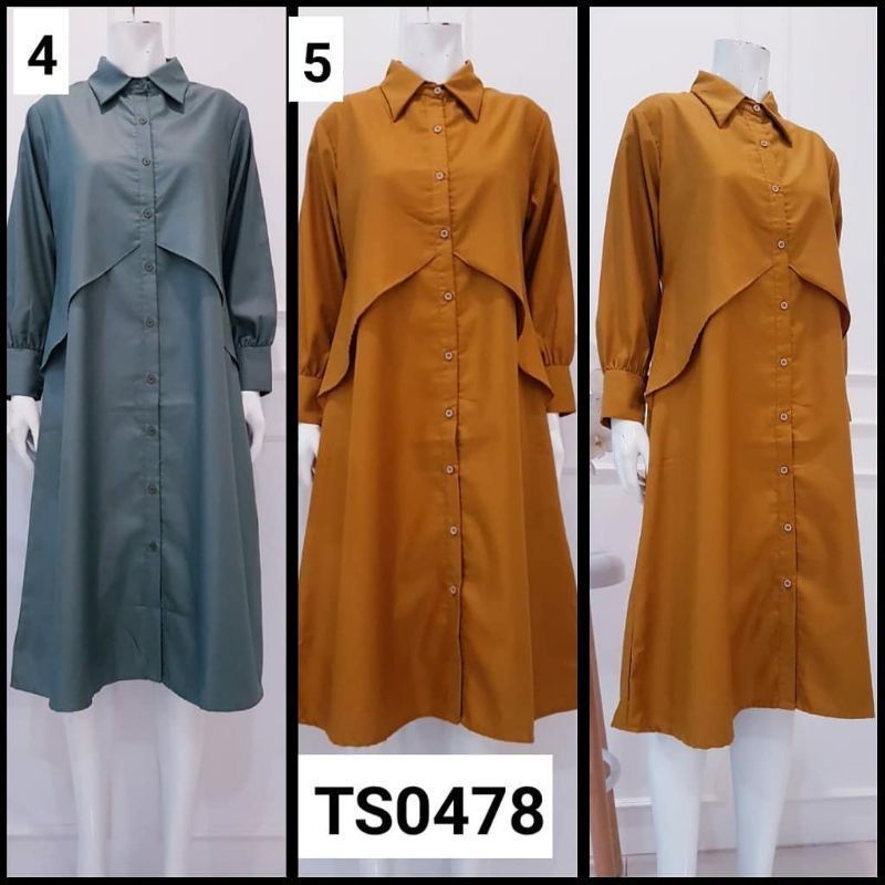 baju tunik terbaru/baju atasan wanita kekinian/long tunik