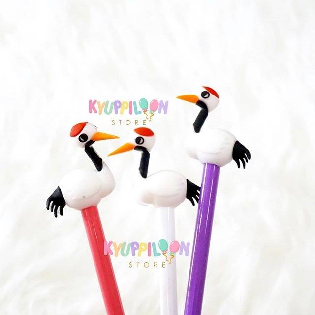

1Lusin Gel Pen Bangau / gel pen / gel pen karakter / TERMURAH