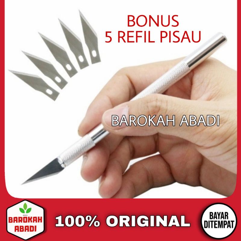 PISAU UKIR BONSAI DAN PISAU SAYAT BONSAI KELAPA (6  in 1 Pcs) dengan Variasi Mata Pisau