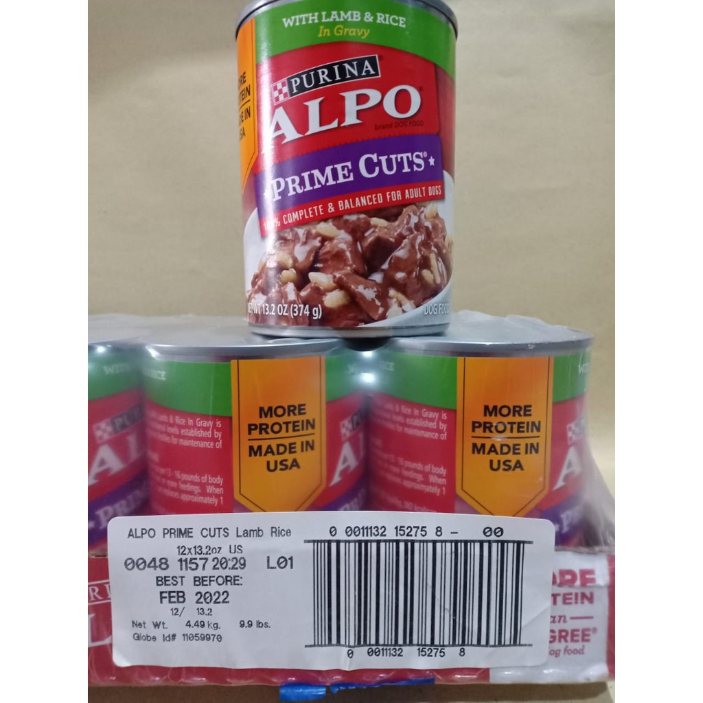 ALPO Kaleng / Alpo Can / Dog Food Makanan Anjing LAMB Rice in Gravy