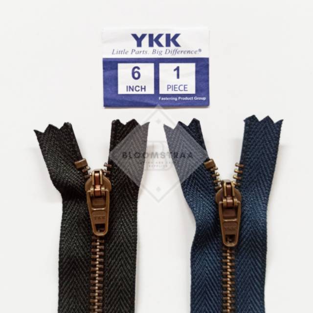 Resleting jeans ATG YKK 15cm 6inch metal zipper jeans seleting besi