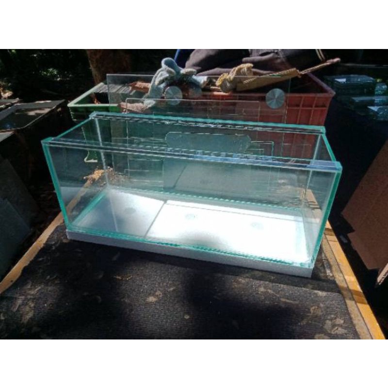 Aquarium ukuran 40*15*15 Aquarium tempat ikan chana, cupang, dll