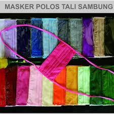 MASKER KAIN WAJAH - PELINDUNG WAJAH KAIN POLOS BAHAN OXFORD (1 kg = 100 pc)