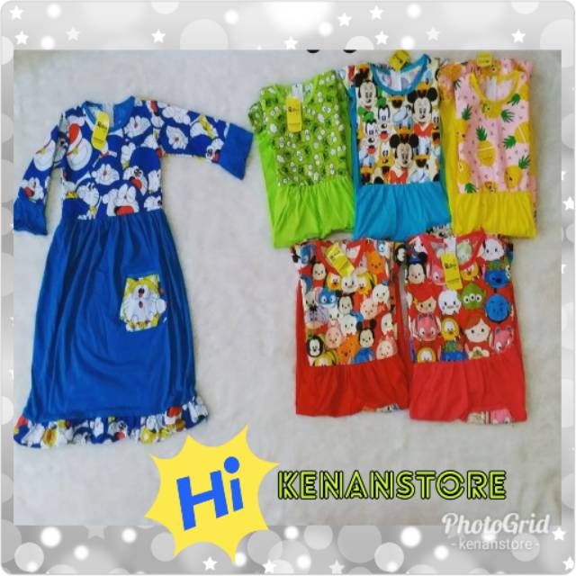 gamis S anak usia 2-3 tahun gamis karakter baju gamis anak lucu baju anak karakter TERLARIS TERMURAH