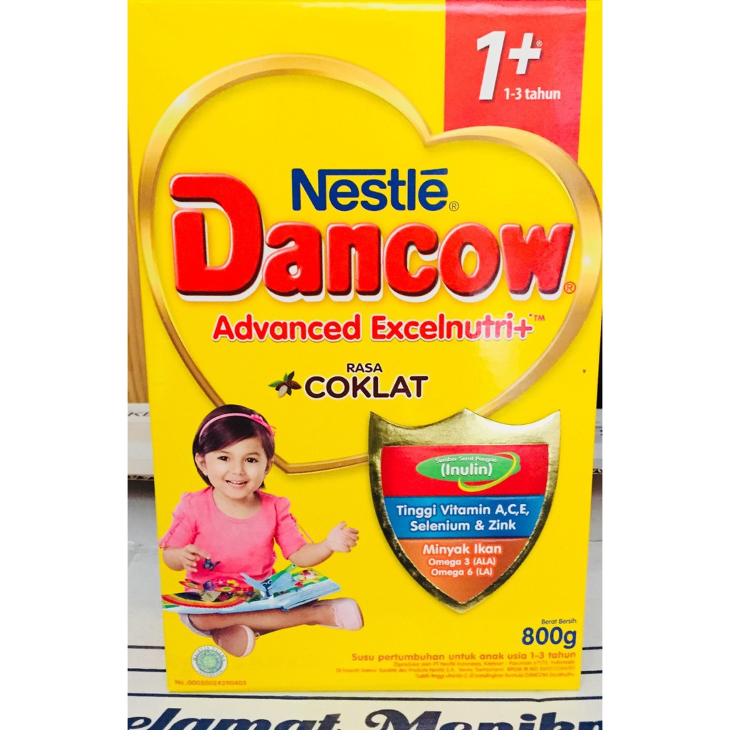SUSU DANCOW 1+ RASA VANILA DAN COKLAT 800 Gram Dex