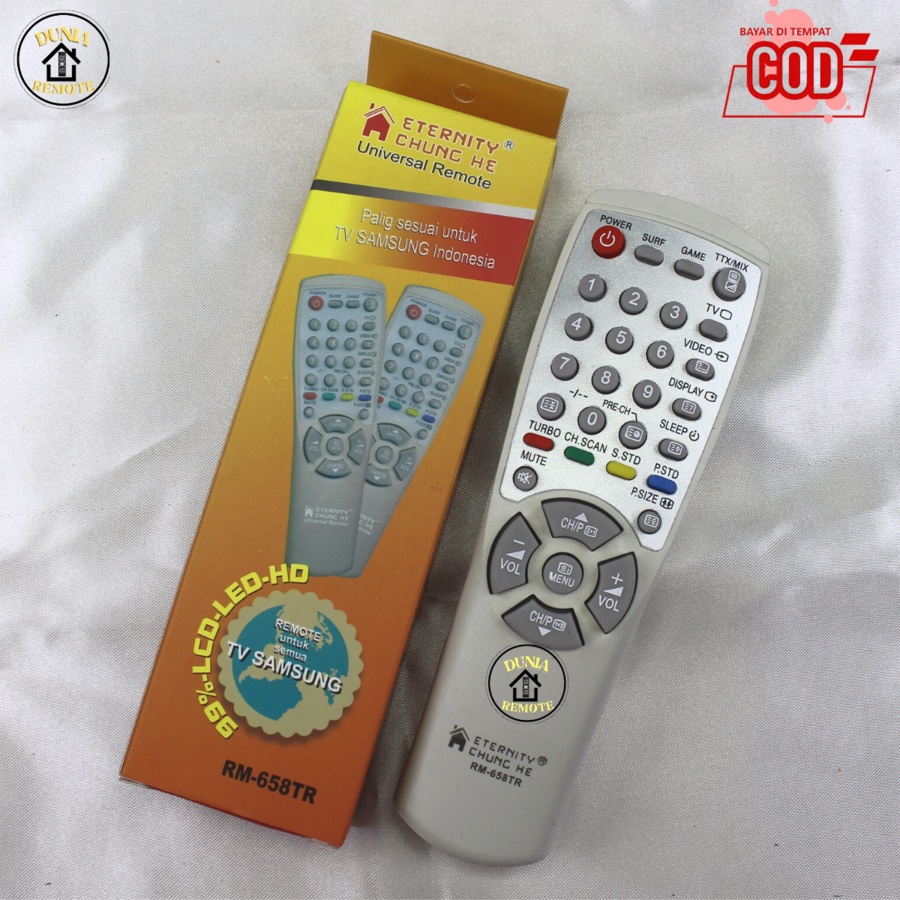 Remot Remote TV SAMSUNG Multi Tabung 658 tanpa setting