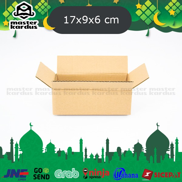 

Kardus Box Packing Ukuran 17x9x6 cm Polos