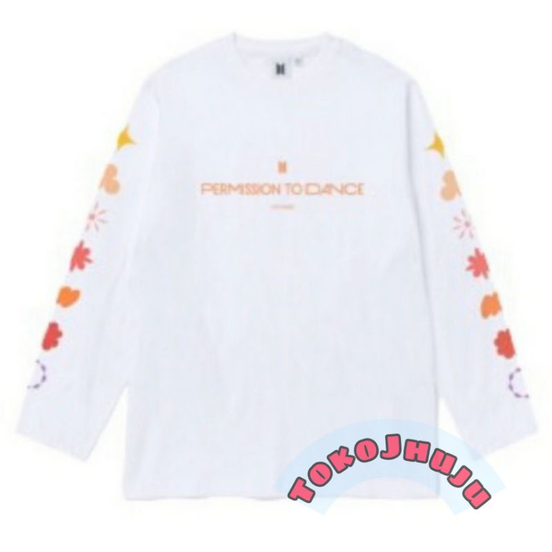 Baju Kaos LENGAN PANJANG BTS Permission To Dance On Stage  Logo TANGAN KANAN KIRI // BTS PTD on stage Jin Jungkook Taehyung Jimin J-Hope RM Suga