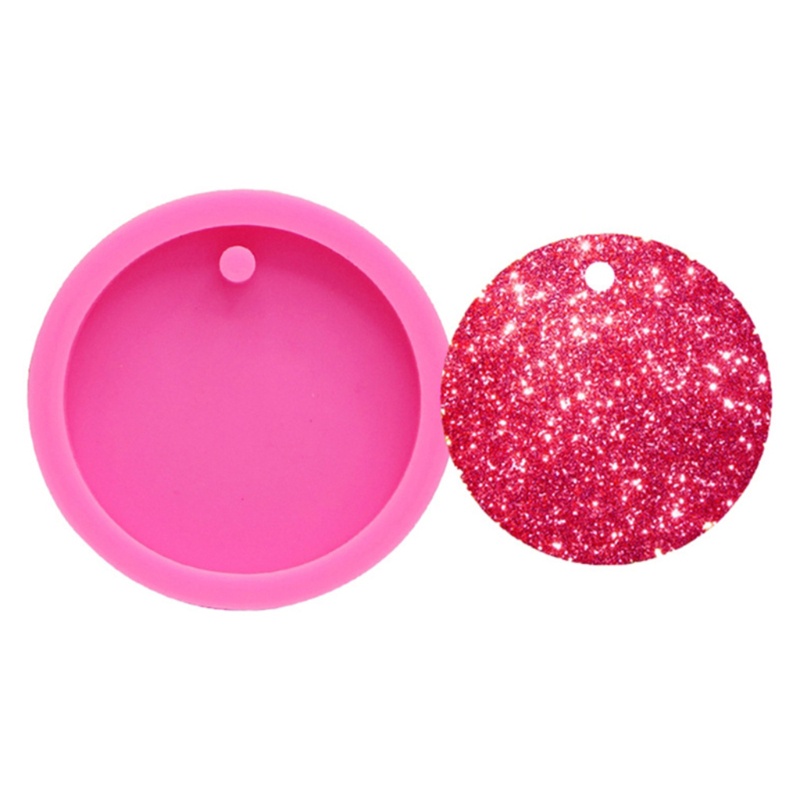 SIY  4 Pcs Pet Hanging Tag Epoxy Resin Mold Dog Bones Love Heart Round Oval Keychain Silicone Mould DIY Crafts Jewelry Mold