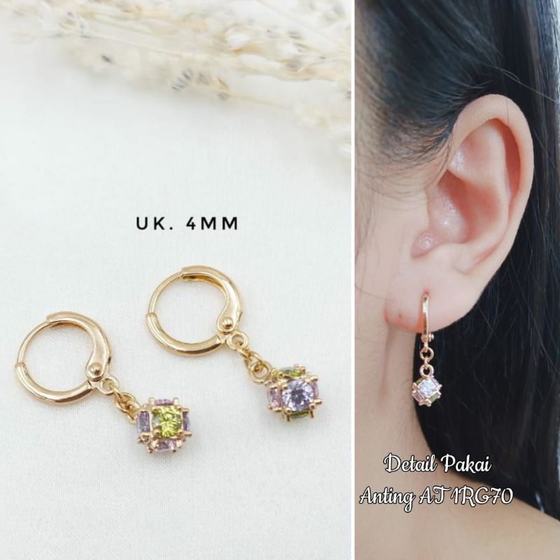 Anting Anti Karat Wanita Anting Premium Model Mirip Perhiasan Asli