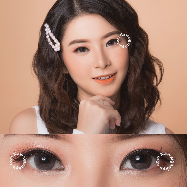 Kawai Gankyu softlens Dreamcolor mini emma gray (1botol)